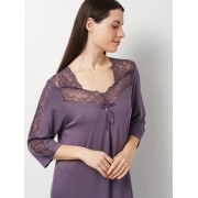 Нічна сорочка Cotpark   2XL,3XL,4XL,5XL фіолетова 13708-В-02